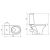 Унитаз-компакт Аттика стандарт (Белый)/12шт сидение Полипласт термопласт. крепление пластиковое Sanita в Туапсе