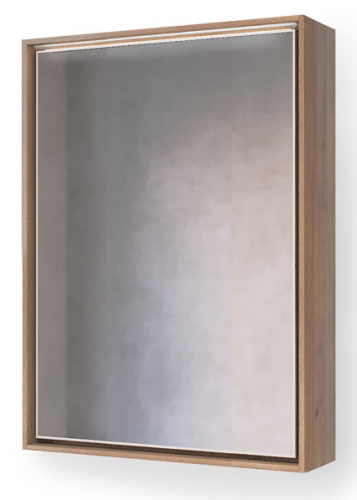 Raval Frame 60 Зеркало-шкаф Дуб трюфель с подсветкой, розеткой в Туапсе