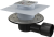 APV3344 Сливной трап 105 × 105/50/75, подводка – боковая, решетка – нержавеющая сталь, фланец –нержа Alca Plast в Туапсе
