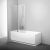 Шторка для ванны CVS2-100 левая блестящий+стекло Transparent Ravak в Туапсе