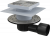 APV3444 Сливной трап 150 × 150/50/75, подводка – боковая, решетка – нержавеющая сталь, фланец –нерж сталь Alca Plast в Туапсе